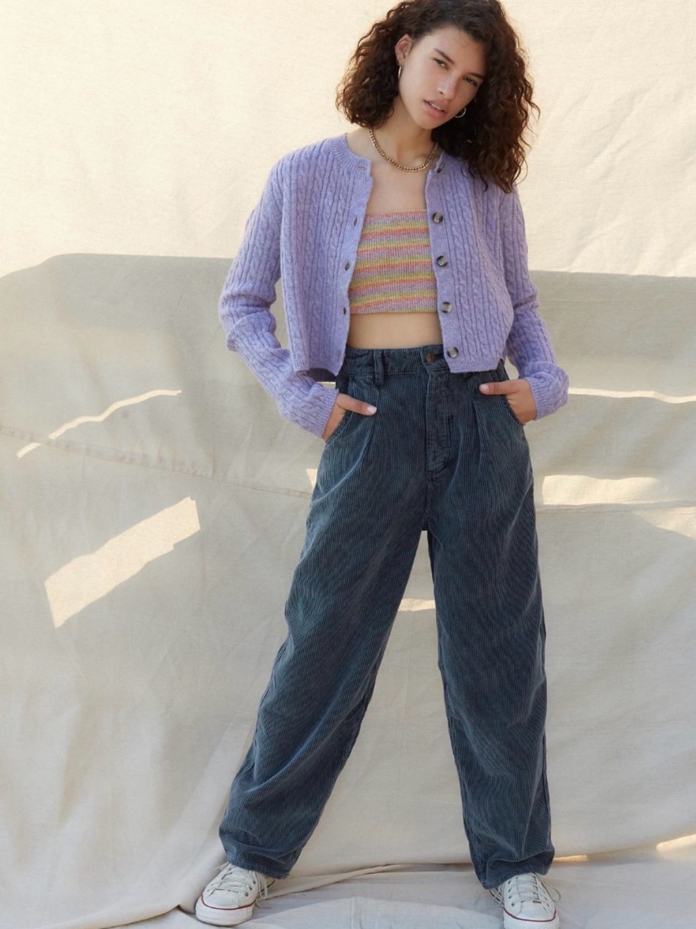 BDG Corduroy Black/Dark Gray Pant size Women’s W26 L32